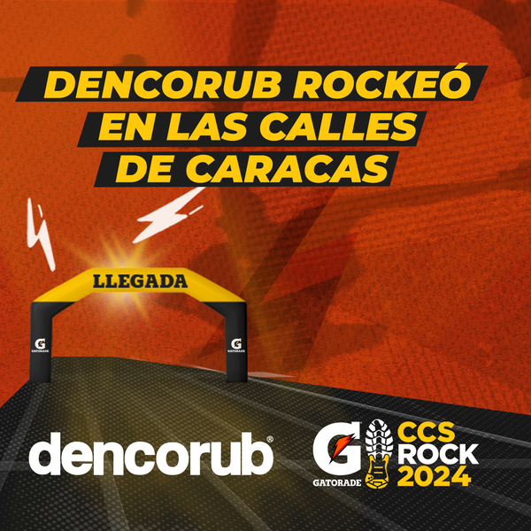¡Dencorub se une al asfalto como patrocinante oficial de la Gatorade Caracas Rock 2024!