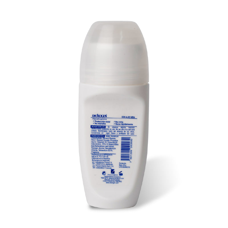 Dioxogen Desodorante Antitranspirante Roll On Aloe Vera 90g <br> (Caja de 36 unidades)