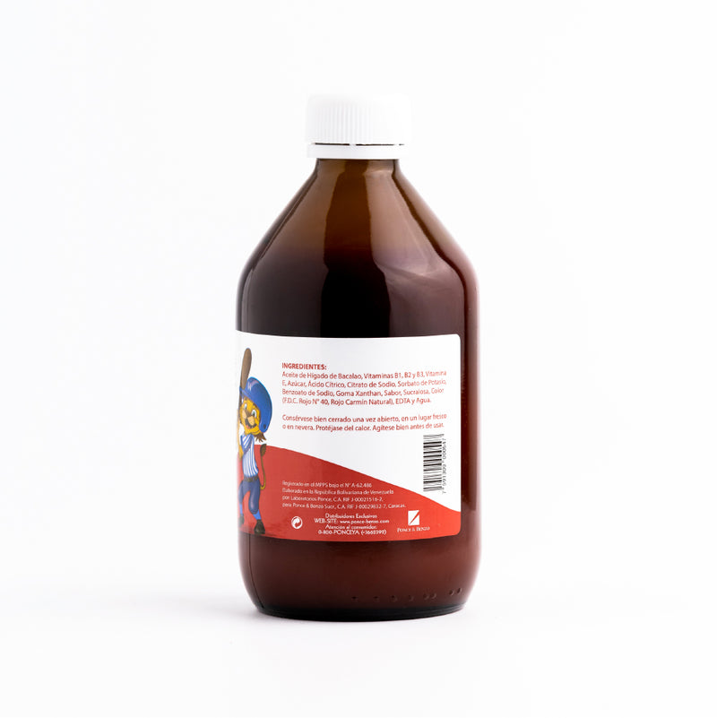 Wampole Emulsión Fresa 360ml <br>(Caja de 6 unidades)