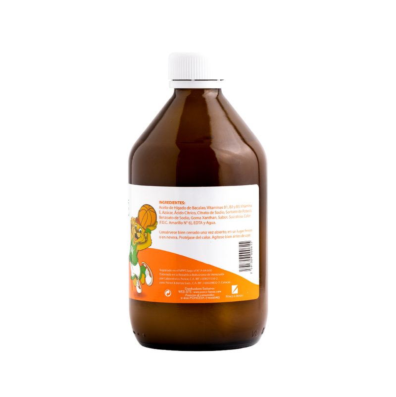 Wampole Emulsión Naranja 360ml <br>(Caja de 6 unidades)