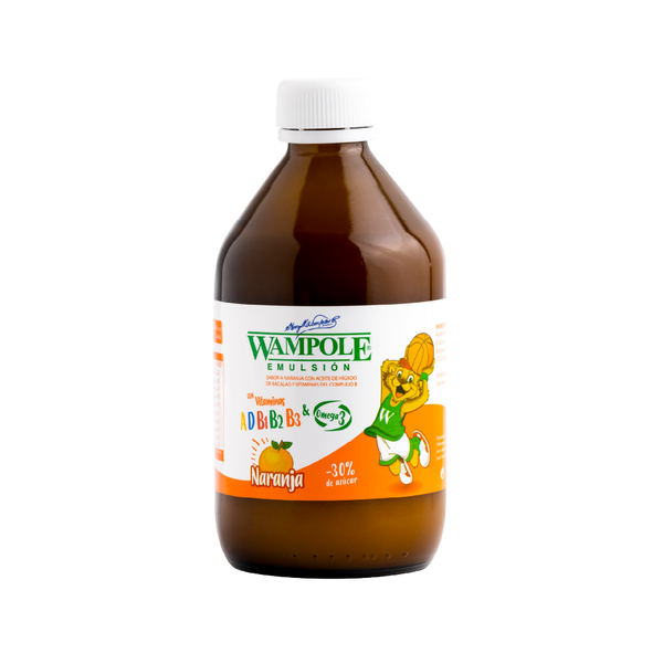 Wampole Emulsión Naranja 360ml <br>(Caja de 6 unidades)