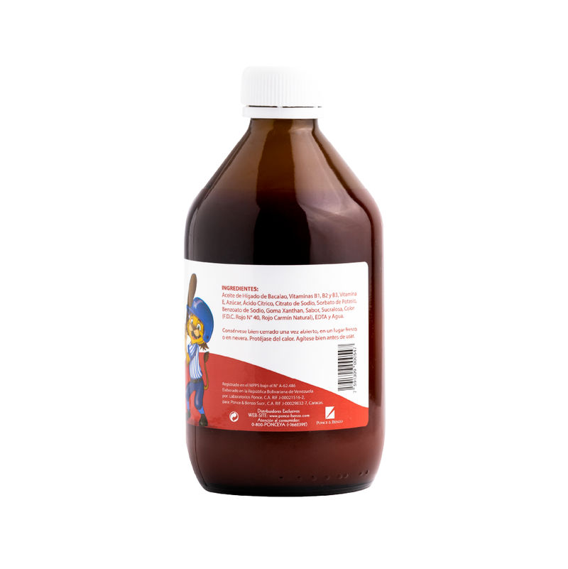 Wampole Emulsión Fresa 240ml<br>(Caja de 9 unidades)