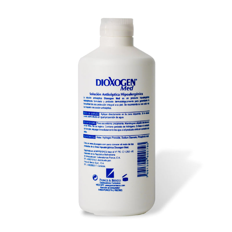 Dioxogen Med Solución Antiséptica 460ml <br>(Caja de 12 unidades)