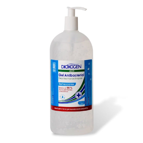 Dioxogen Med Gel Antibacterial Refrescante Pomper 950ml <br> (Caja de 12 unidades)