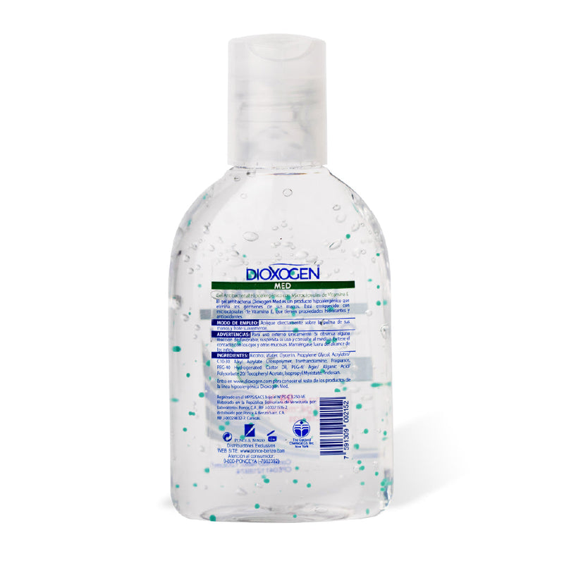 Dioxogen Med Gel Antibacterial Refrescante 120ml <br>(Caja de 10 unidades)