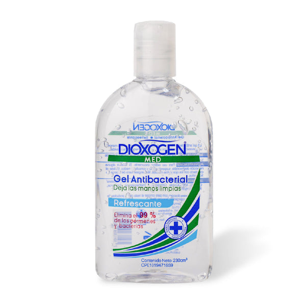 Dioxogen Med Gel Antibacterial Refrescante 230ml <br>(Caja de 12 unidades)