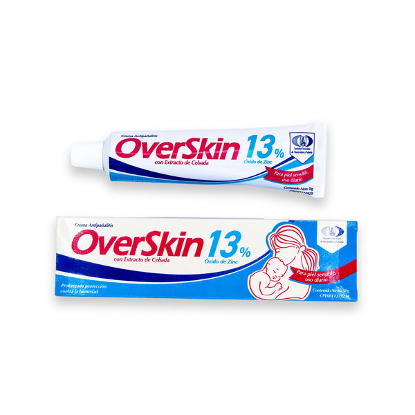 OverSkin 13% Crema Antipañalitis 50g <br> (Caja de 12 unidades)
