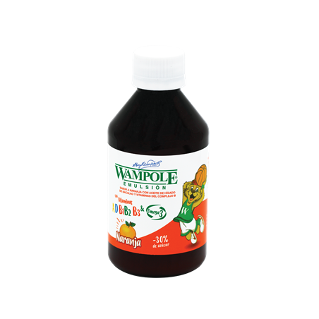 Wampole Emulsión Naranja PET 200ml <br>(Caja de 12 unidades)