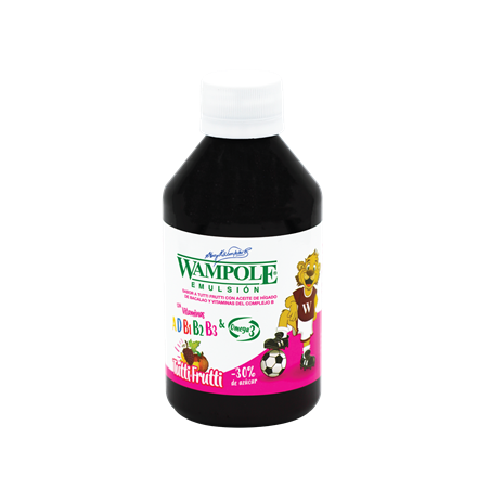 Wampole Emulsión Tutti Frutti PET 200ml <br>(Caja de 12 unidades)
