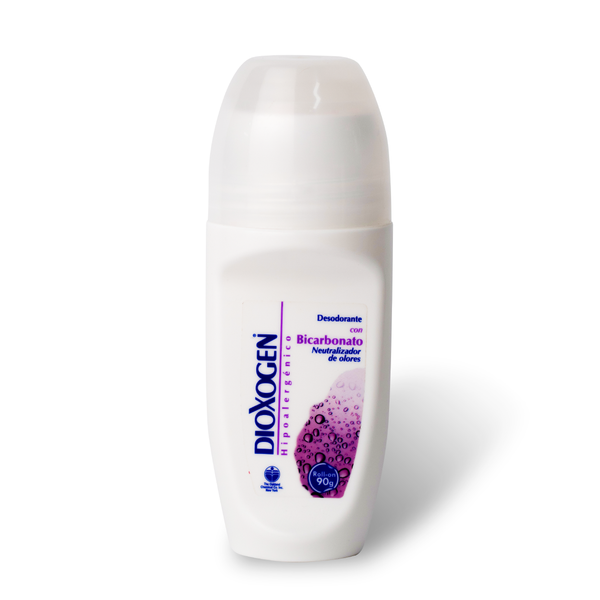 Dioxogen Desodorante Antitranspirante Roll On Bicarbonato 90g <br>(Caja de 36 unidades)