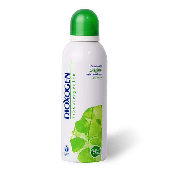 Dioxogen Desodorante Aerosol Original 175g <br> (Caja de 12 unidades)